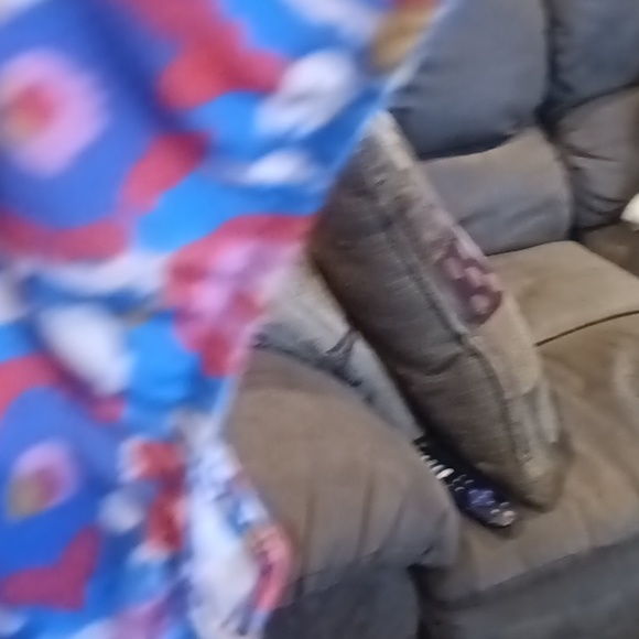 ZIG ZAG SRIPE floral multi-colored blouse w pleated front & elastic cuffs Sz OS - Picture 8 of 10